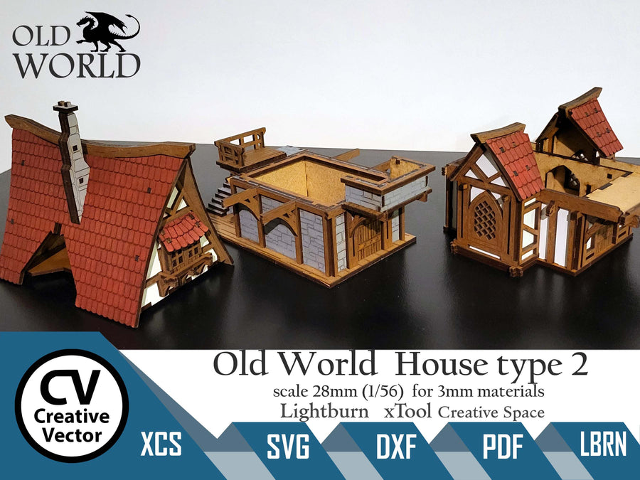 Old World House type 2 in scale 28 mm