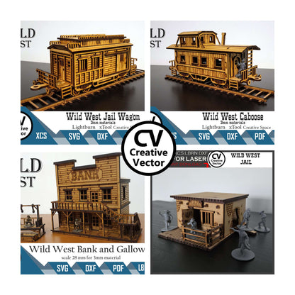 WILD WEST BUNDLE 29 designs with construction instructions