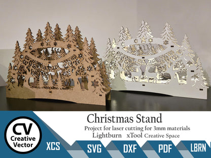 Files for laser Standing Christmas Trees Centerpiece