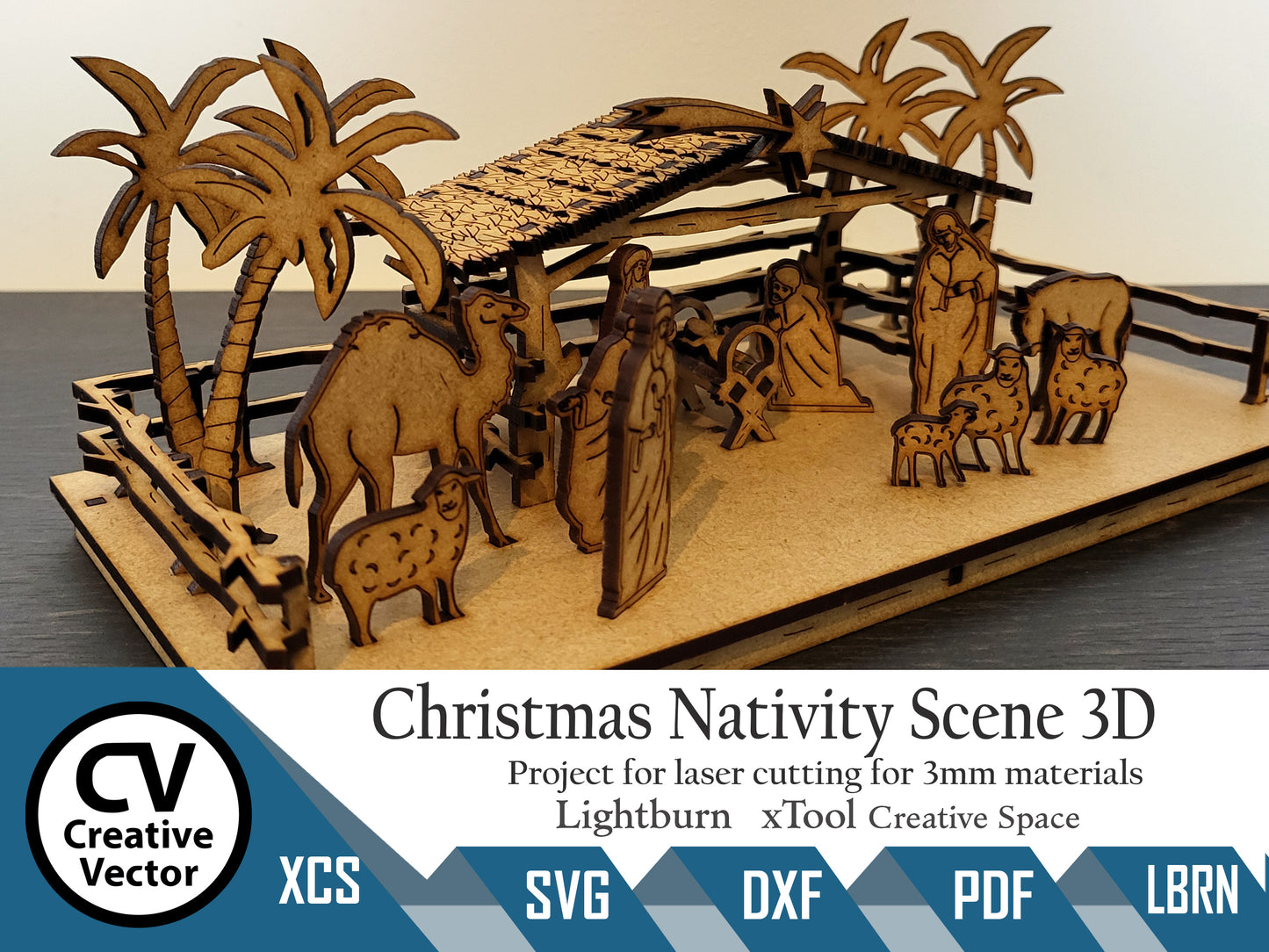 Christmas Nativity Scene 3D