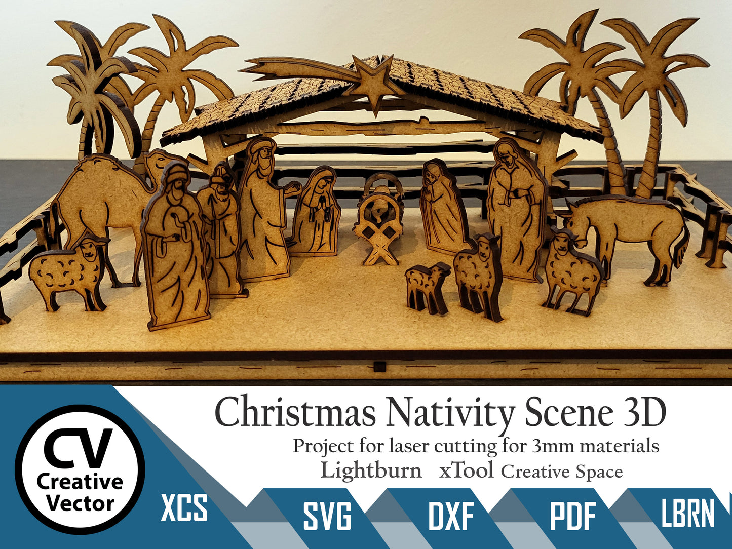 Christmas Nativity Scene 3D