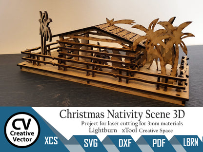 Christmas Nativity Scene 3D