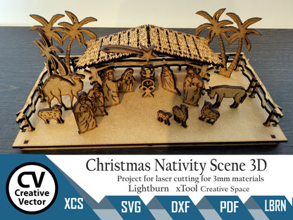 Christmas Nativity Scene 3D