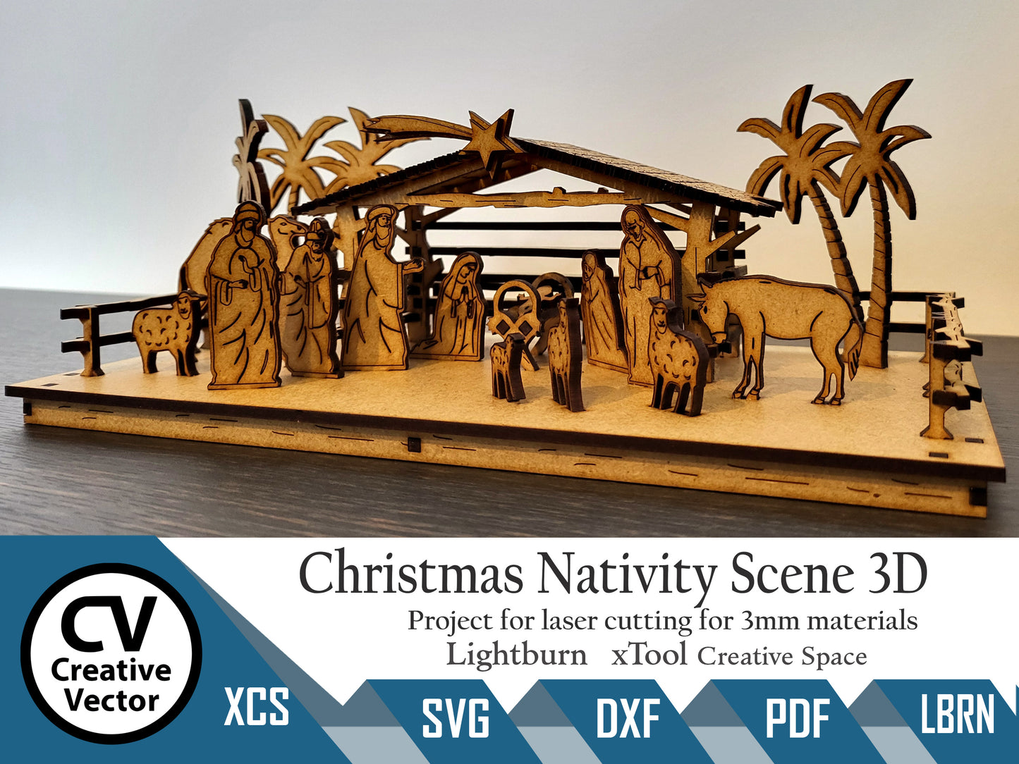 Christmas Nativity Scene 3D