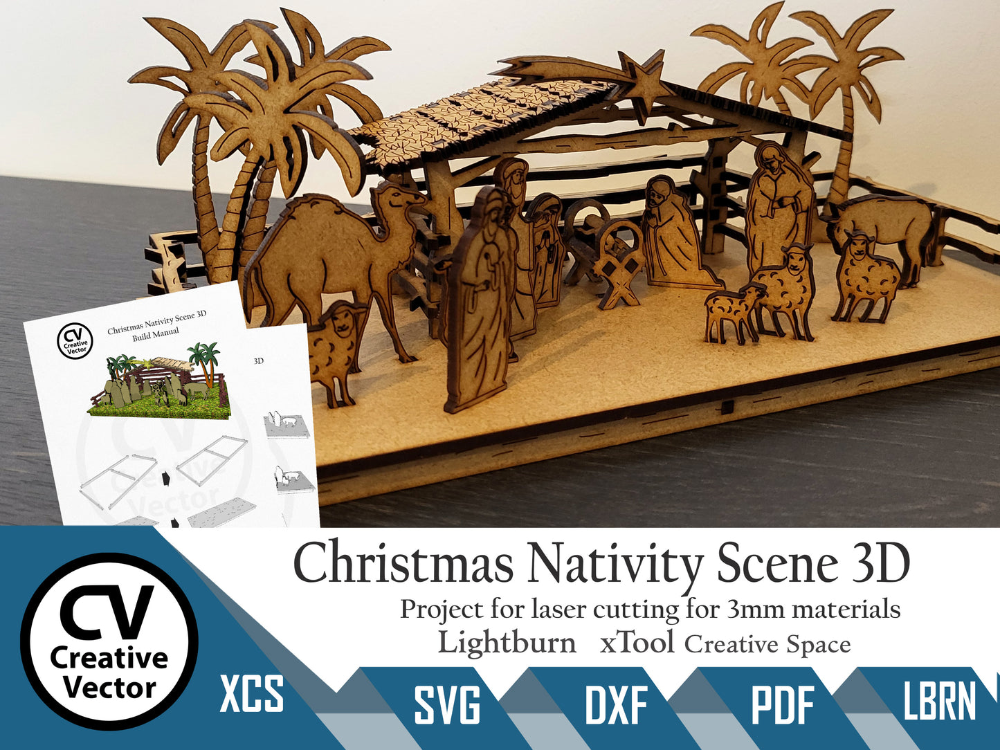 Christmas Nativity Scene 3D