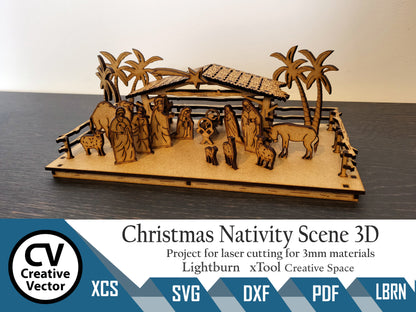 Christmas Nativity Scene 3D