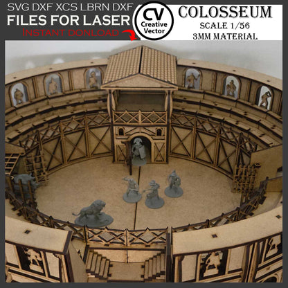 COLOSSEUM in scale 1/56  for 3mm materials