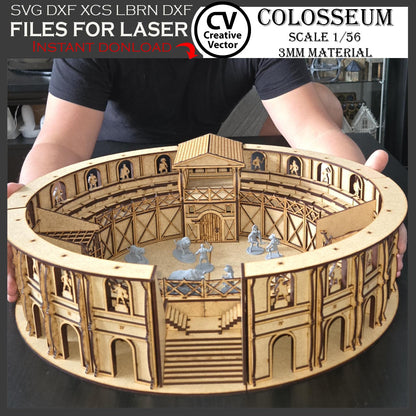 COLOSSEUM in scale 1/56  for 3mm materials