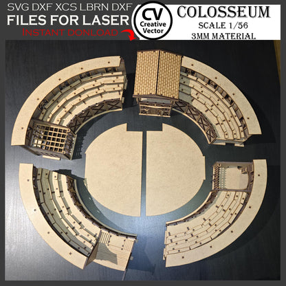 COLOSSEUM in scale 1/56  for 3mm materials