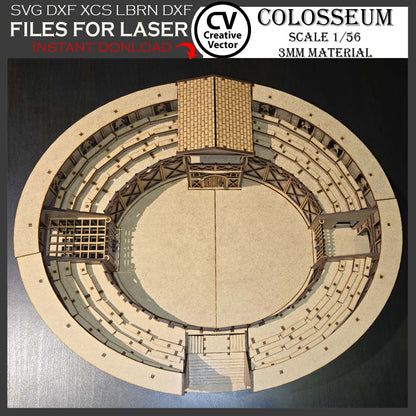 COLOSSEUM in scale 1/56  for 3mm materials