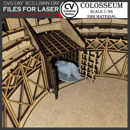 COLOSSEUM in scale 1/56  for 3mm materials