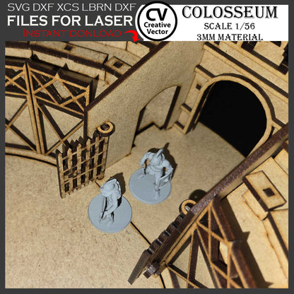 COLOSSEUM in scale 1/56  for 3mm materials