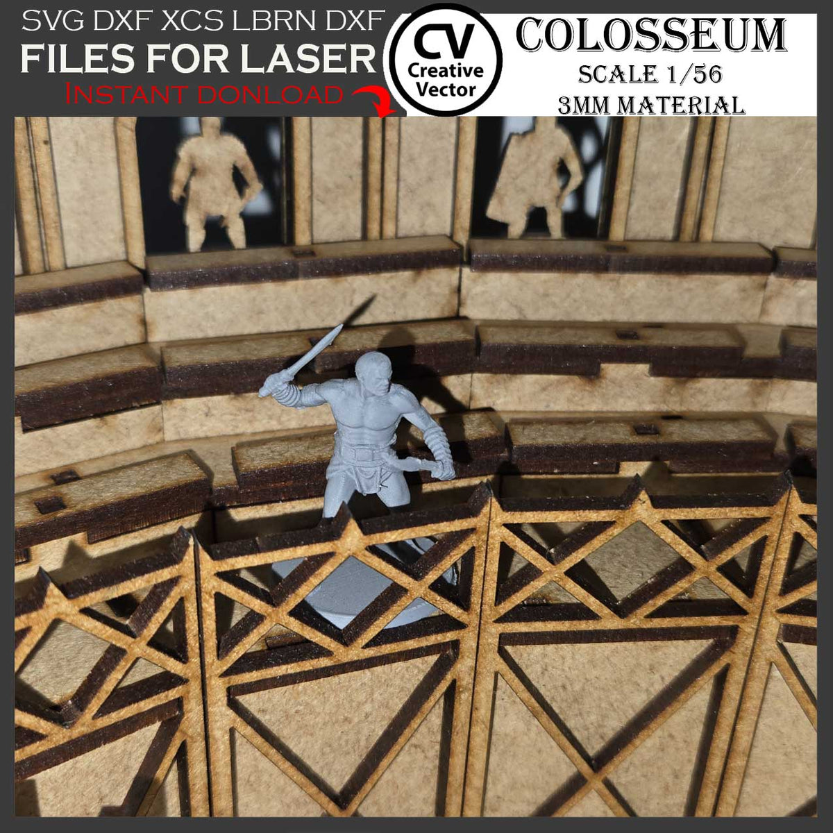 COLOSSEUM in scale 1/56  for 3mm materials