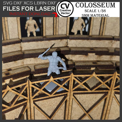 COLOSSEUM in scale 1/56  for 3mm materials