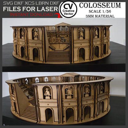 COLOSSEUM in scale 1/56  for 3mm materials