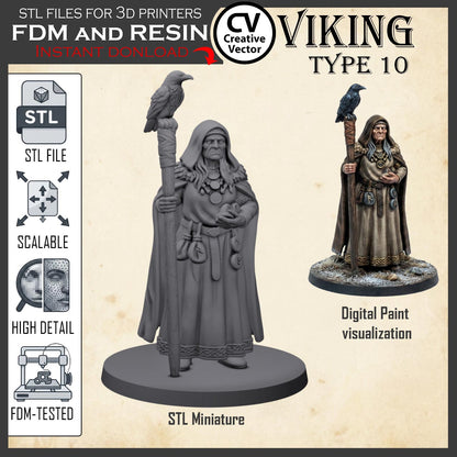 VIKING Type 10 STL File for 3D Print Miniature