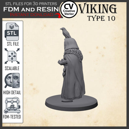 VIKING Type 10 STL File for 3D Print Miniature