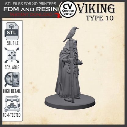 VIKING Type 10 STL File for 3D Print Miniature