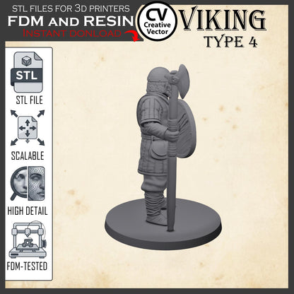 VIKING Type 4 STL File for 3D Print Miniature