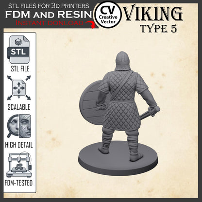 VIKING Type 5 STL File for 3D Print Miniature