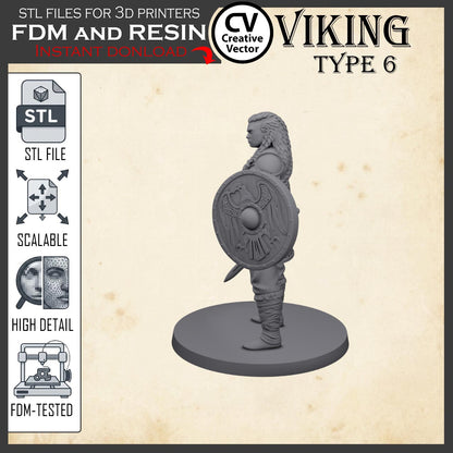 VIKING Type 6 STL File for 3D Print Miniature