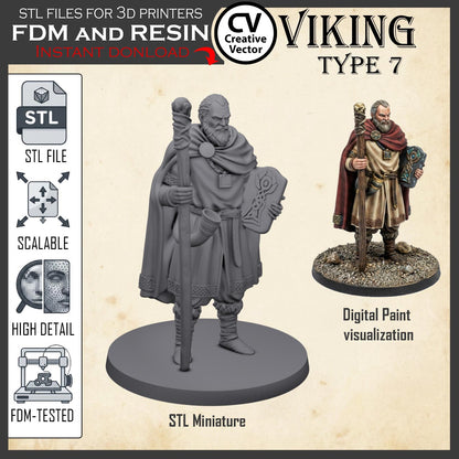 VIKING Type 7 STL File for 3D Print Miniature