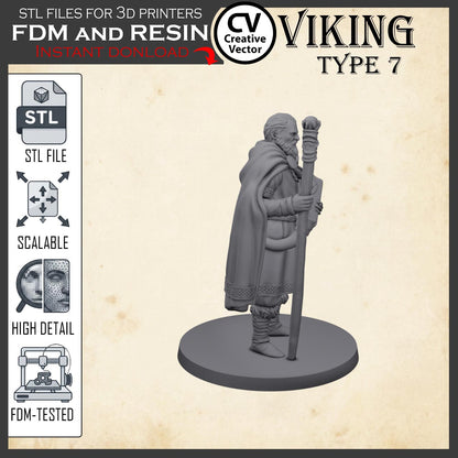 VIKING Type 7 STL File for 3D Print Miniature