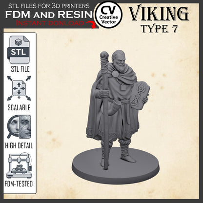 VIKING Type 7 STL File for 3D Print Miniature