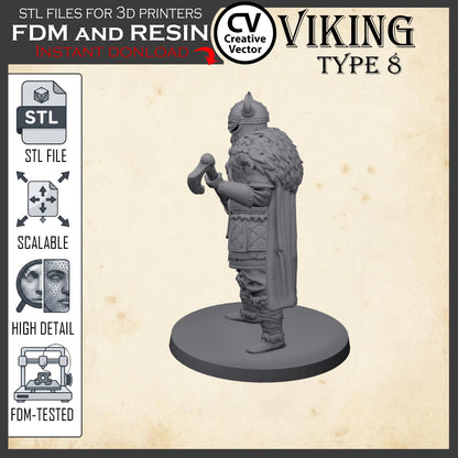 VIKING Type 8 STL File for 3D Print Miniature