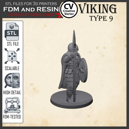 VIKING Type 9 STL File for 3D Print Miniature