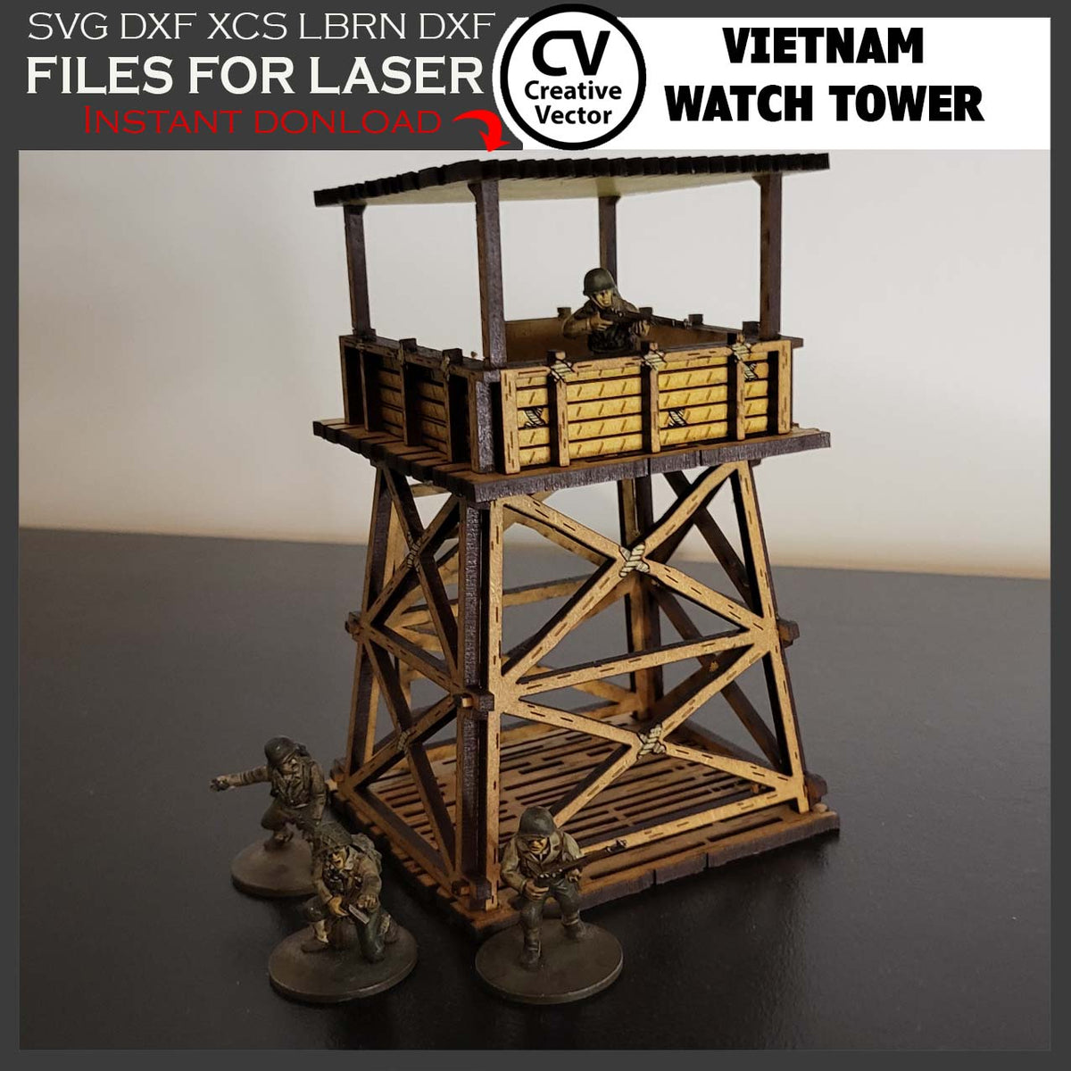Vietnam Tower in scale 28 mm
