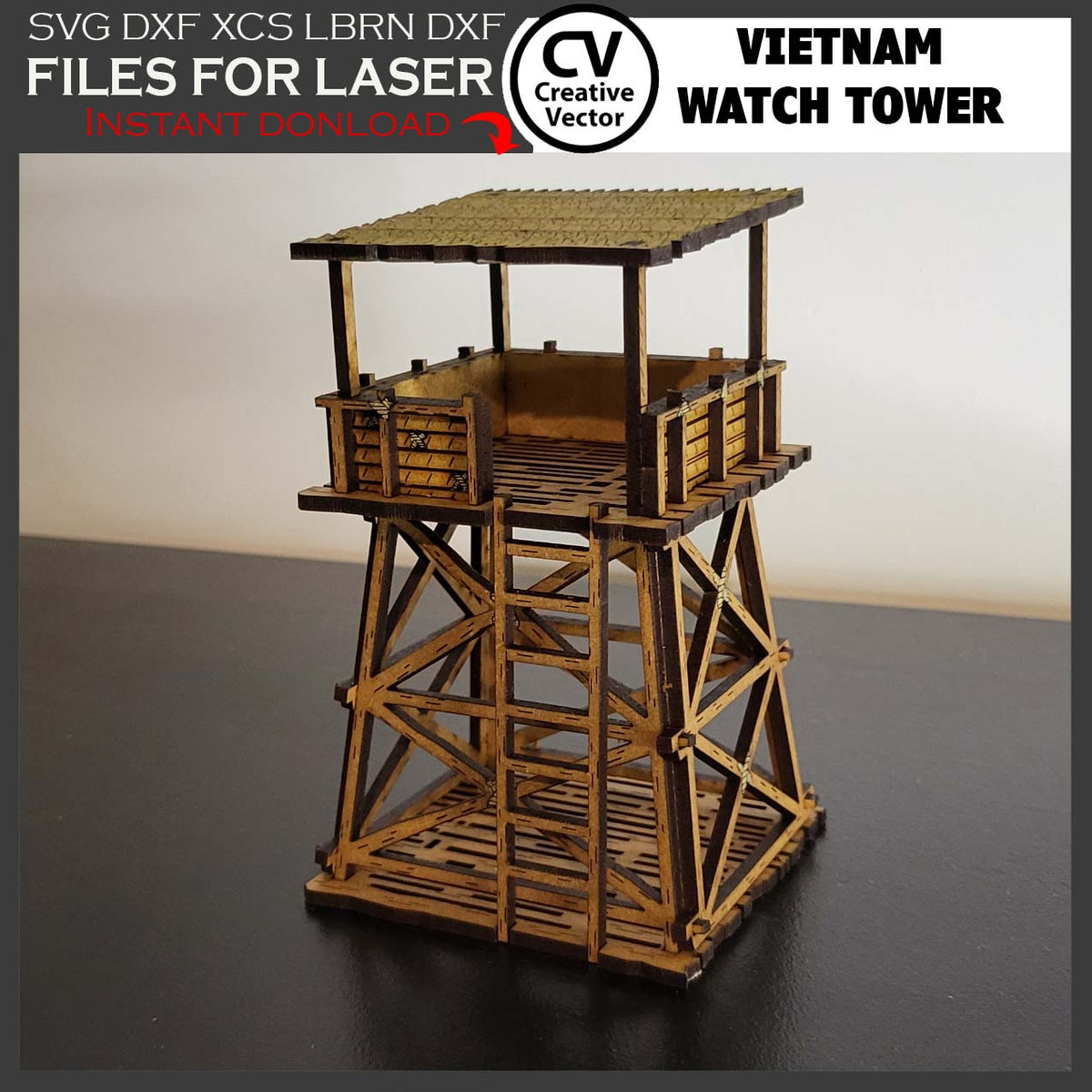 Vietnam Tower in scale 28 mm