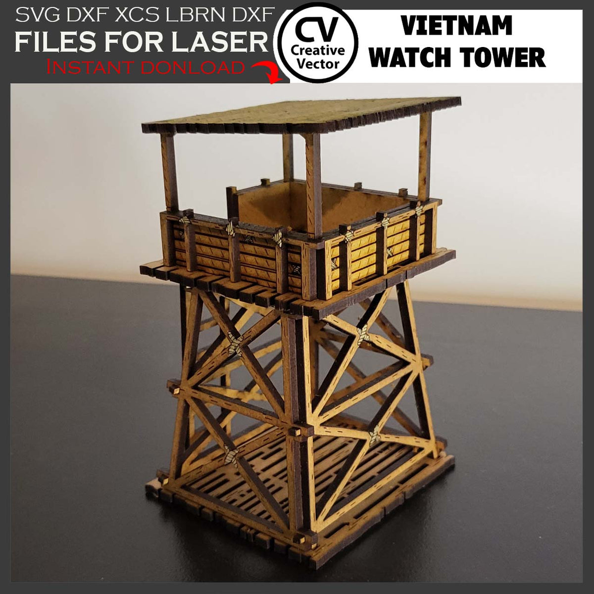 Vietnam Tower in scale 28 mm