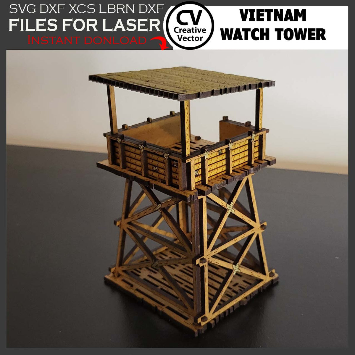 Vietnam Tower in scale 28 mm