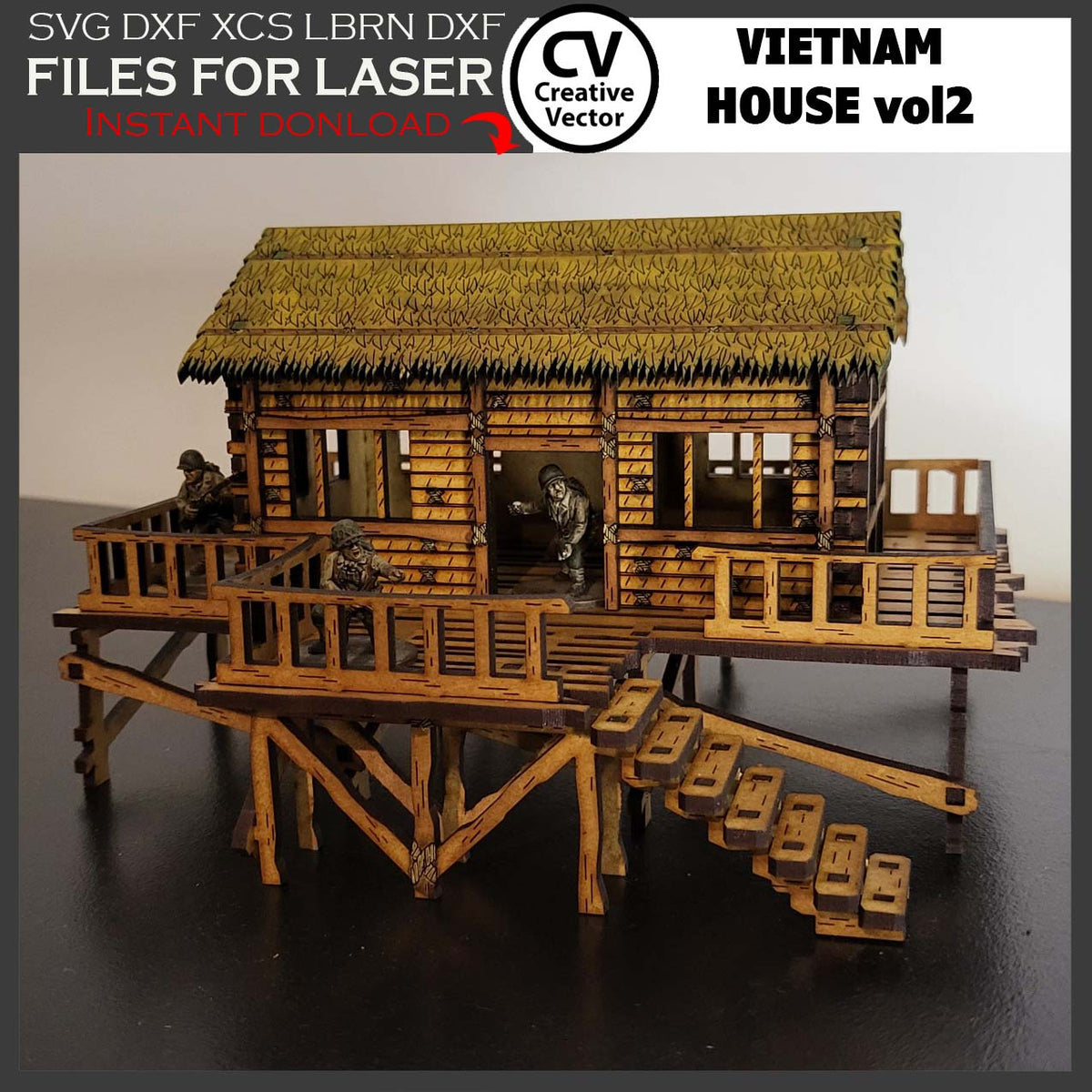 Vietnam House vol1 in scale 28 mm
