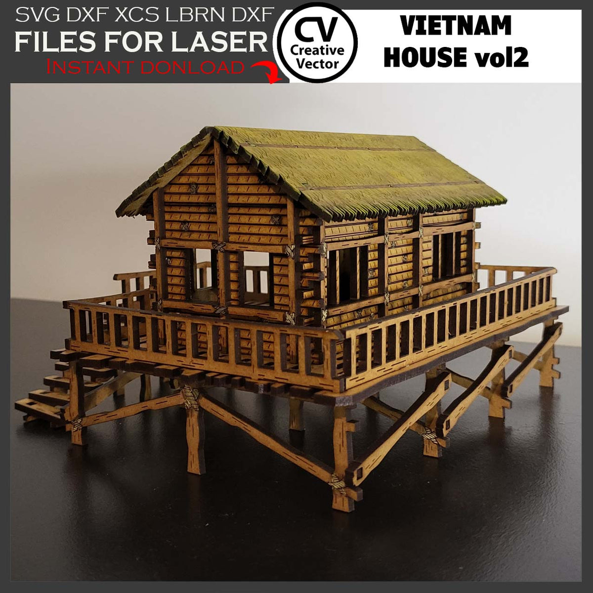 Vietnam House vol1 in scale 28 mm