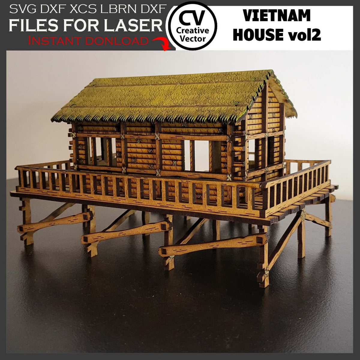 Vietnam House vol1 in scale 28 mm