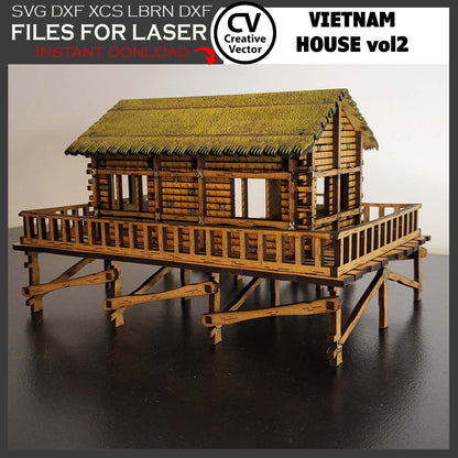 Vietnam House vol1 in scale 28 mm