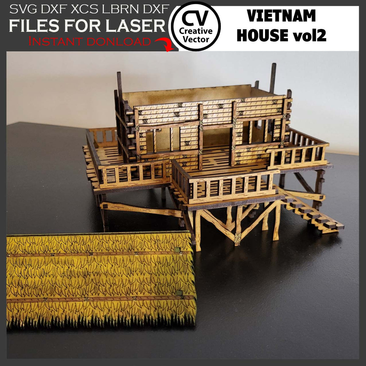 Vietnam House vol1 in scale 28 mm