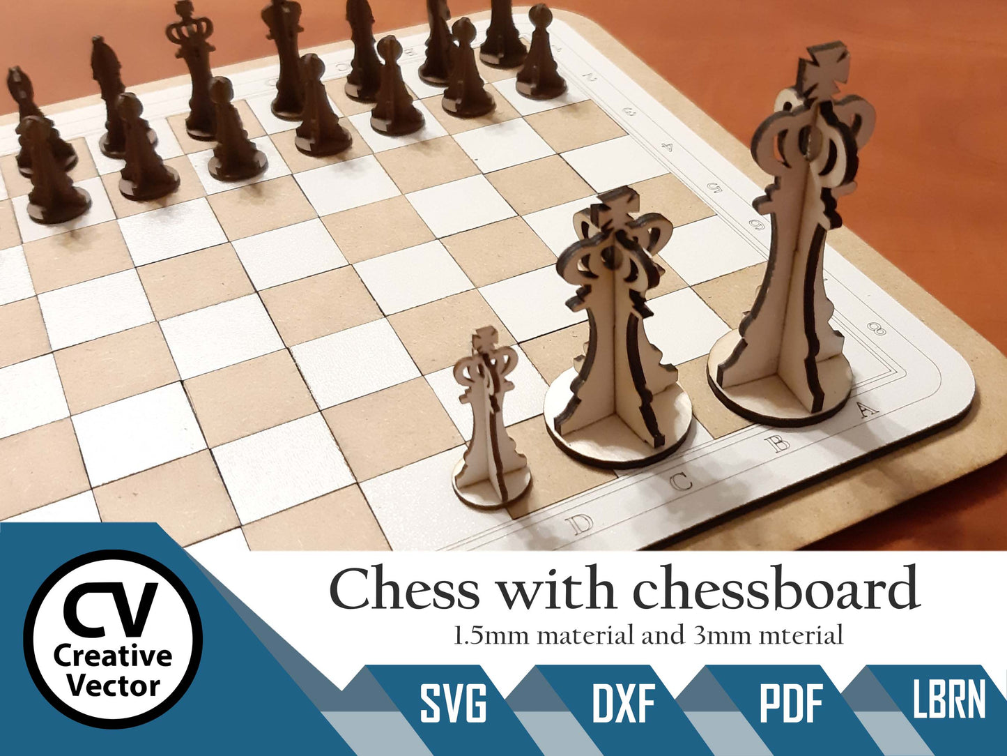 Chess with chessboard vol.3 (3 different size)