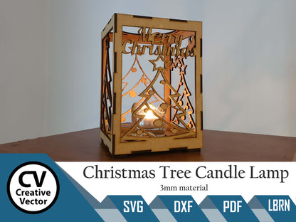 Christmas Tree  Candle Lamp