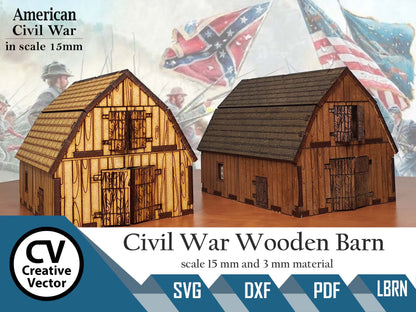 American Civil War Wooden Barn