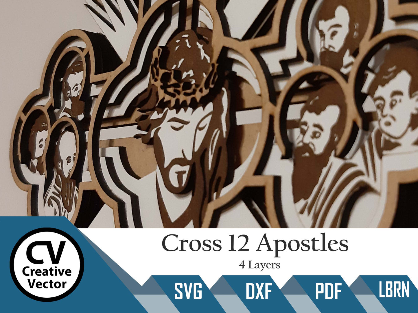 Cross 12 Apostles 4 Layers