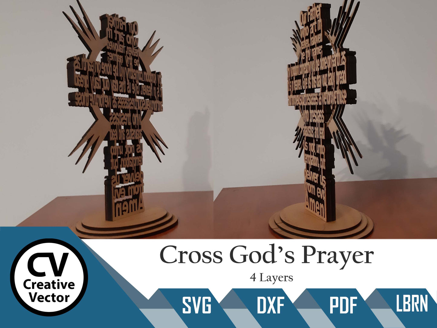 Cross God's Prayer 4 Layers