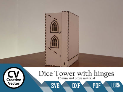 Dice Tower with hinges