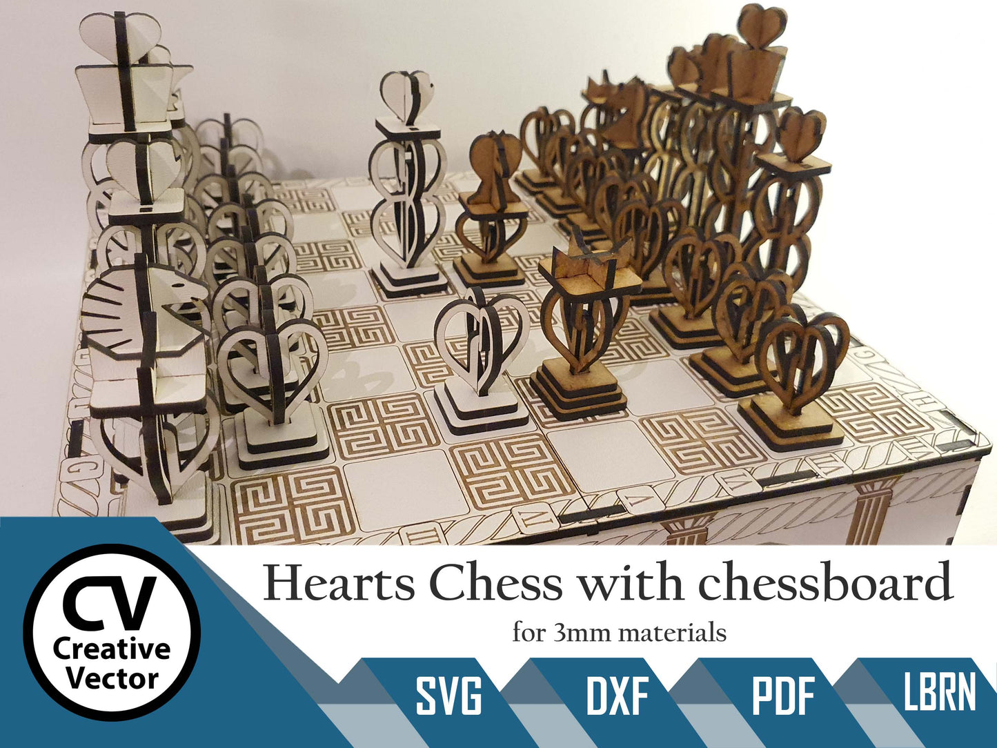 Hearts Chess with chessboard