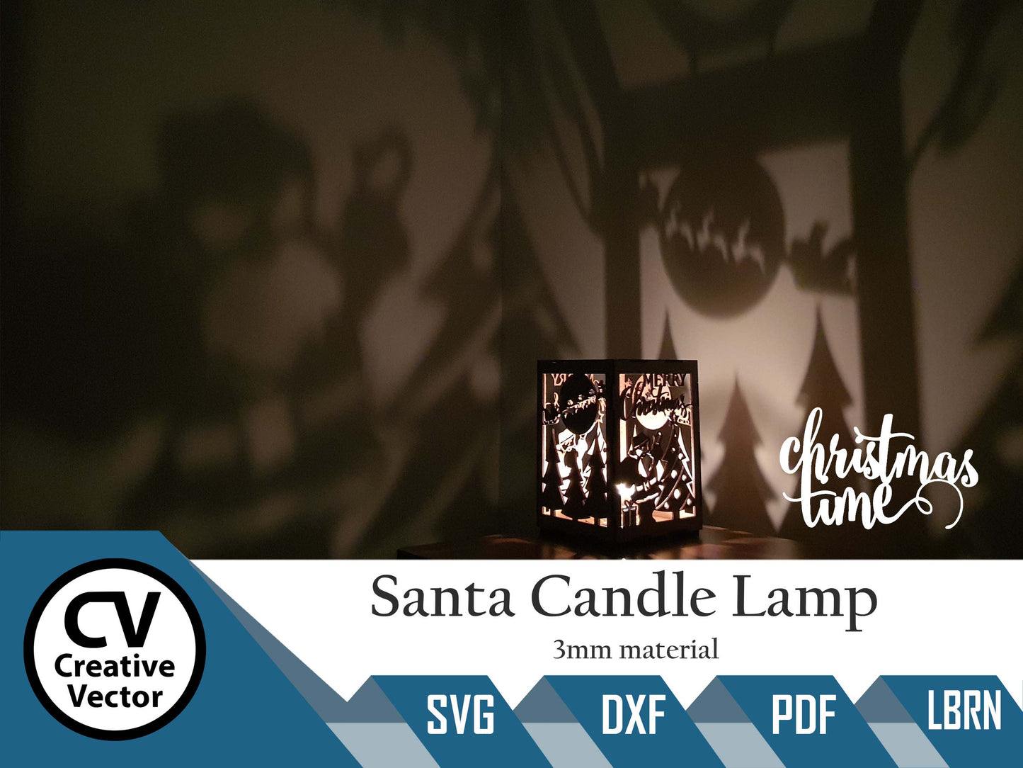 Santa Candle Lamp