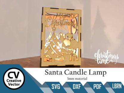 Santa Candle Lamp