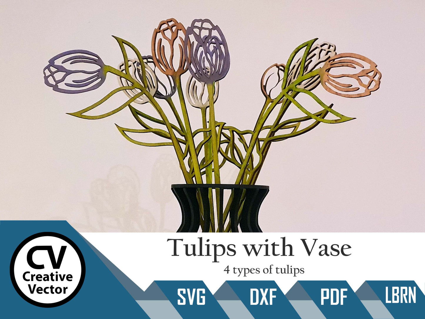 Tulips with Vase