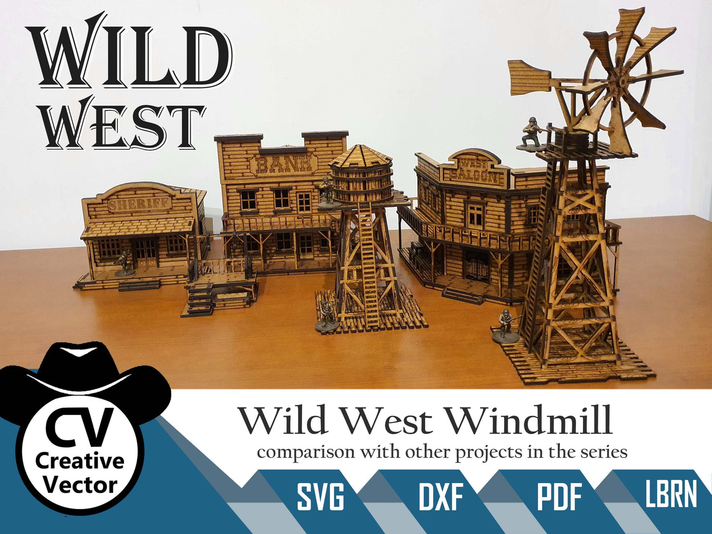 Wild West Windmill in scale 28mm for Wargamers